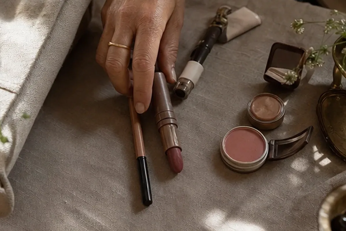 Authentische Beauty-Routine passend zum Thema Teint