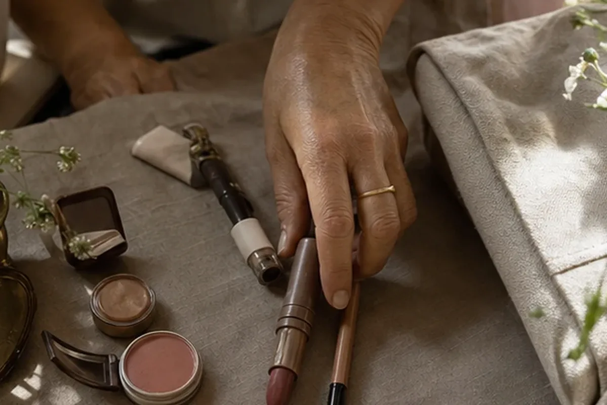 Authentischer Wohlfühlmoment passend zum Beauty-Thema Skin Tint für einen natürlichen Look