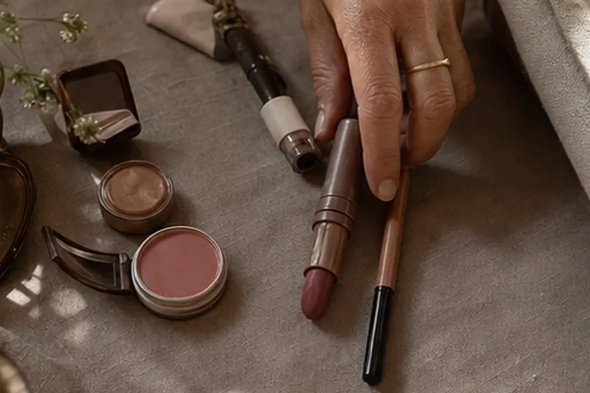 Authentische Beauty-Routine passend zum Thema Lip Tint für reife Haut