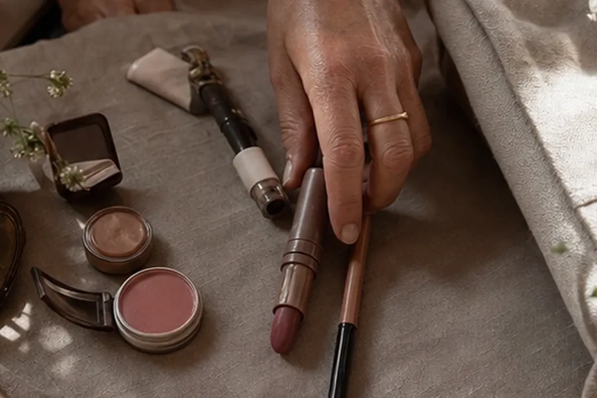 Redaktioneller Beauty-Moment zur Ausgangslage bei Bronzer bei großen Poren