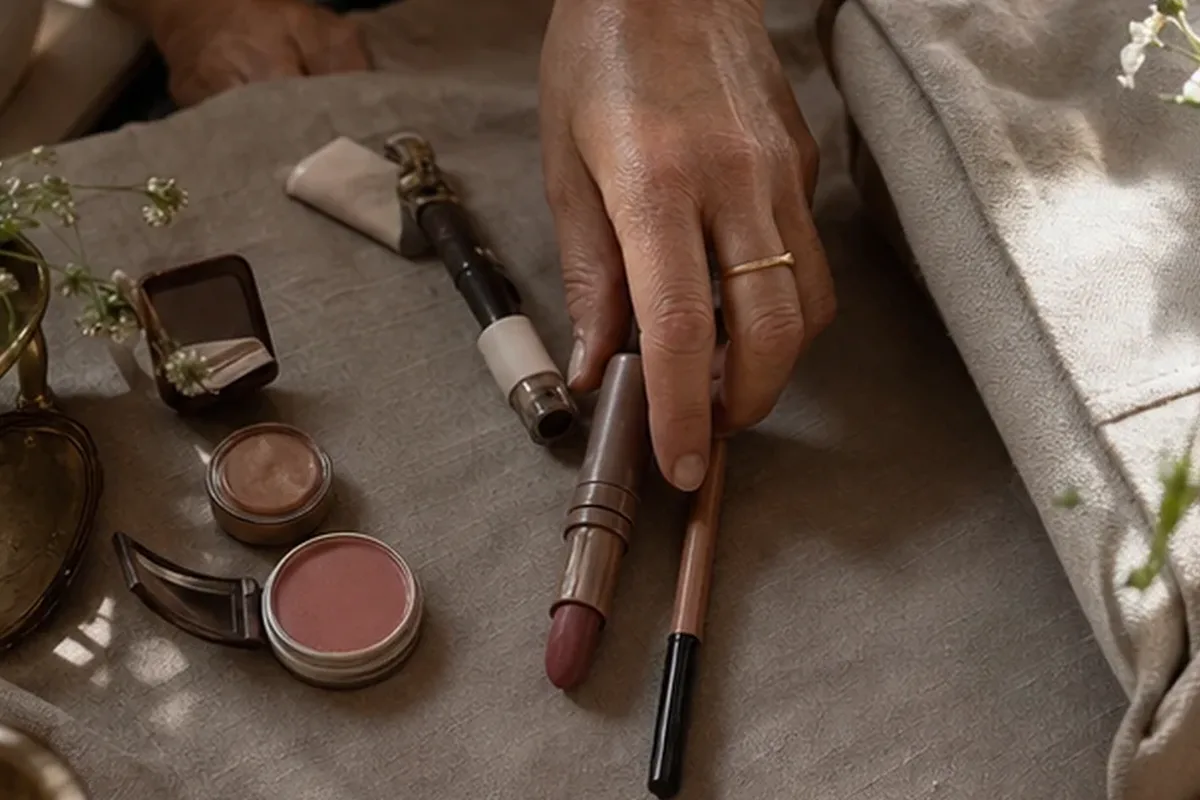 Redaktionelle Detailaufnahme zur Orientierung bei Eyeliner für empfindliche Haut