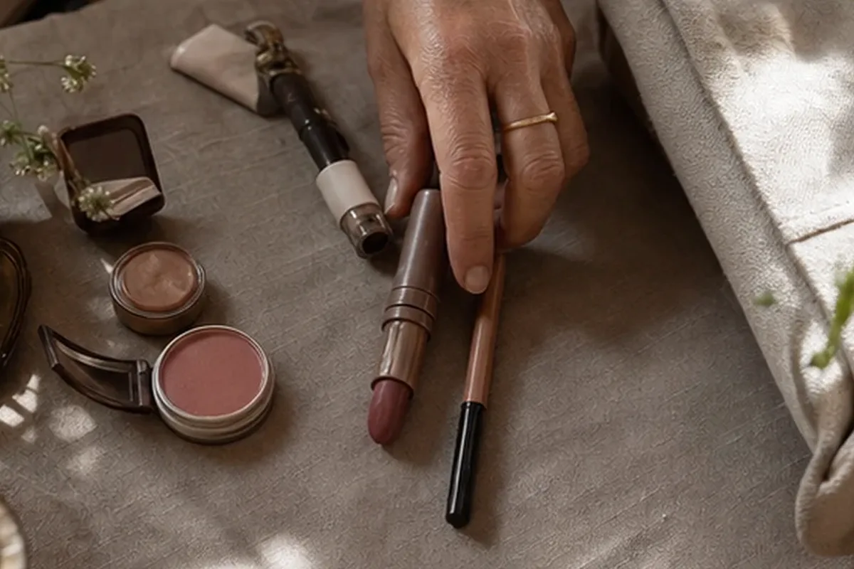 Hochwertige Beauty-Inszenierung zu Auswahlkriterien für Make-up-Pinsel für einen natürlichen Look