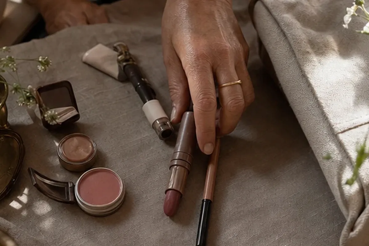 Redaktioneller Beauty-Moment zur Ausgangslage bei Highlighter für ölige Haut