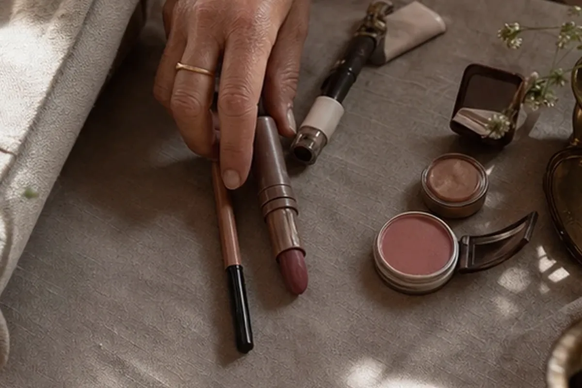 Redaktionelle Detailaufnahme zur Orientierung bei Concealer bei großen Poren