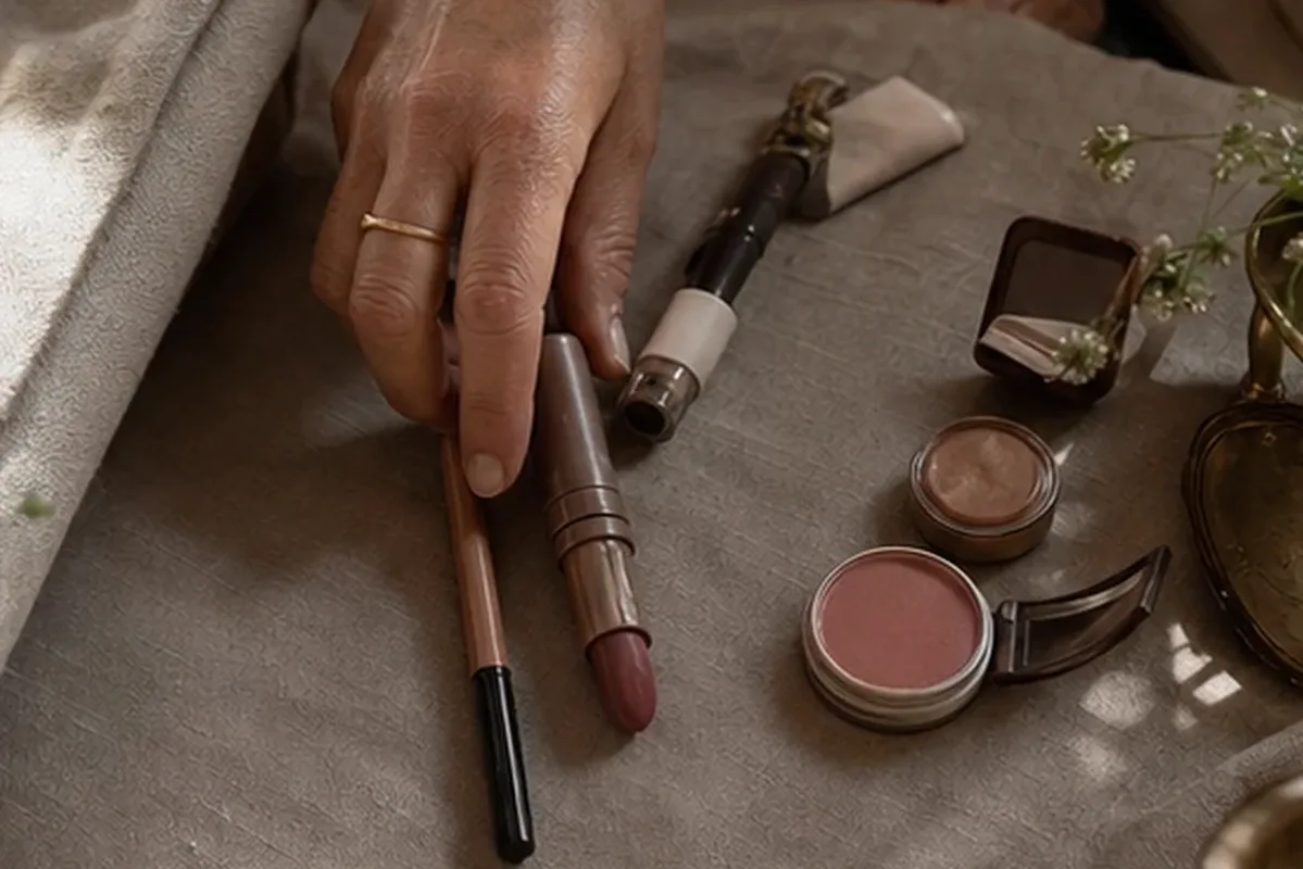 Authentische Beauty-Routine passend zum Thema Highlighter für trockene Haut