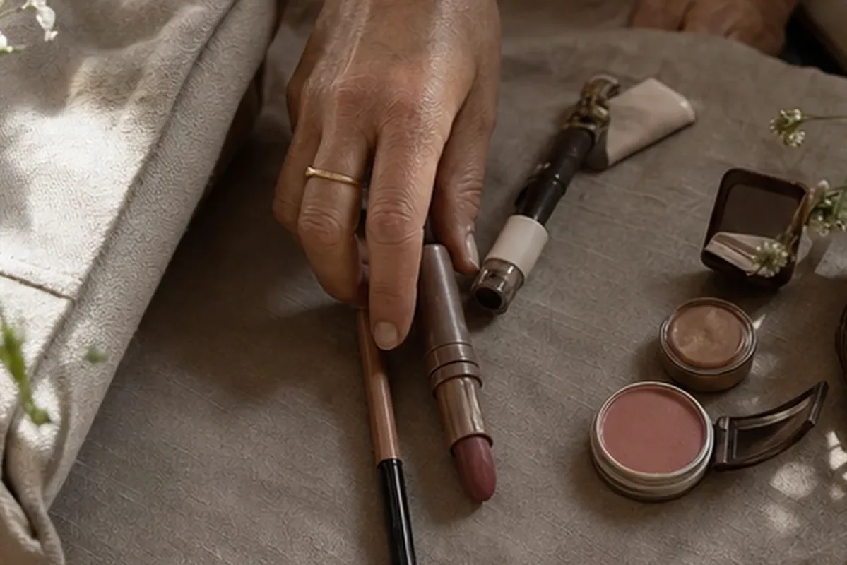 Redaktioneller Beauty-Moment zur Ausgangslage bei Skin Tint bei großen Poren