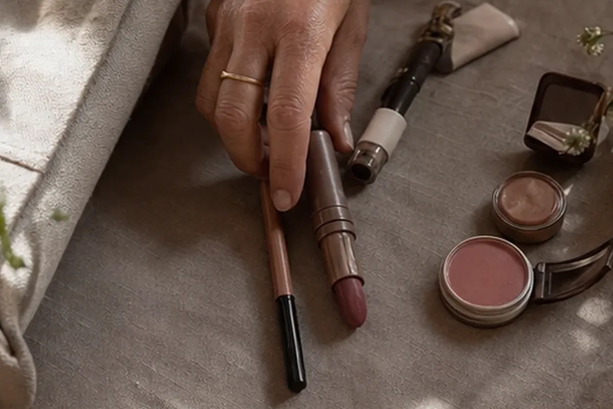 Redaktioneller Beauty-Moment zur Ausgangslage bei Rouge für reife Haut