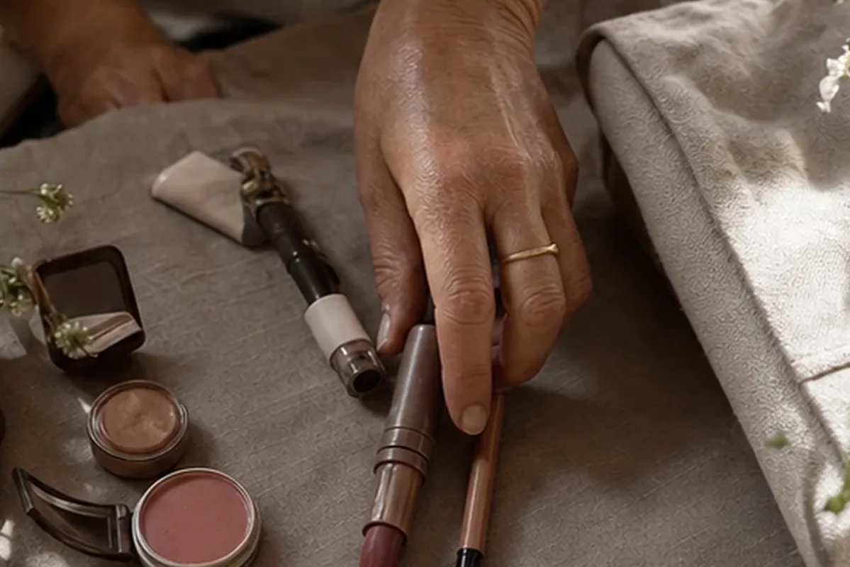 Authentische Beauty-Routine passend zum Thema Bronzer für trockene Haut