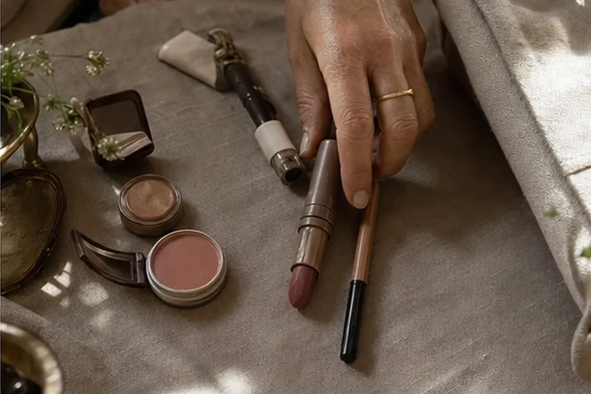 Emotionaler und authentischer Anwendungsmoment rund um Concealer für reife Haut