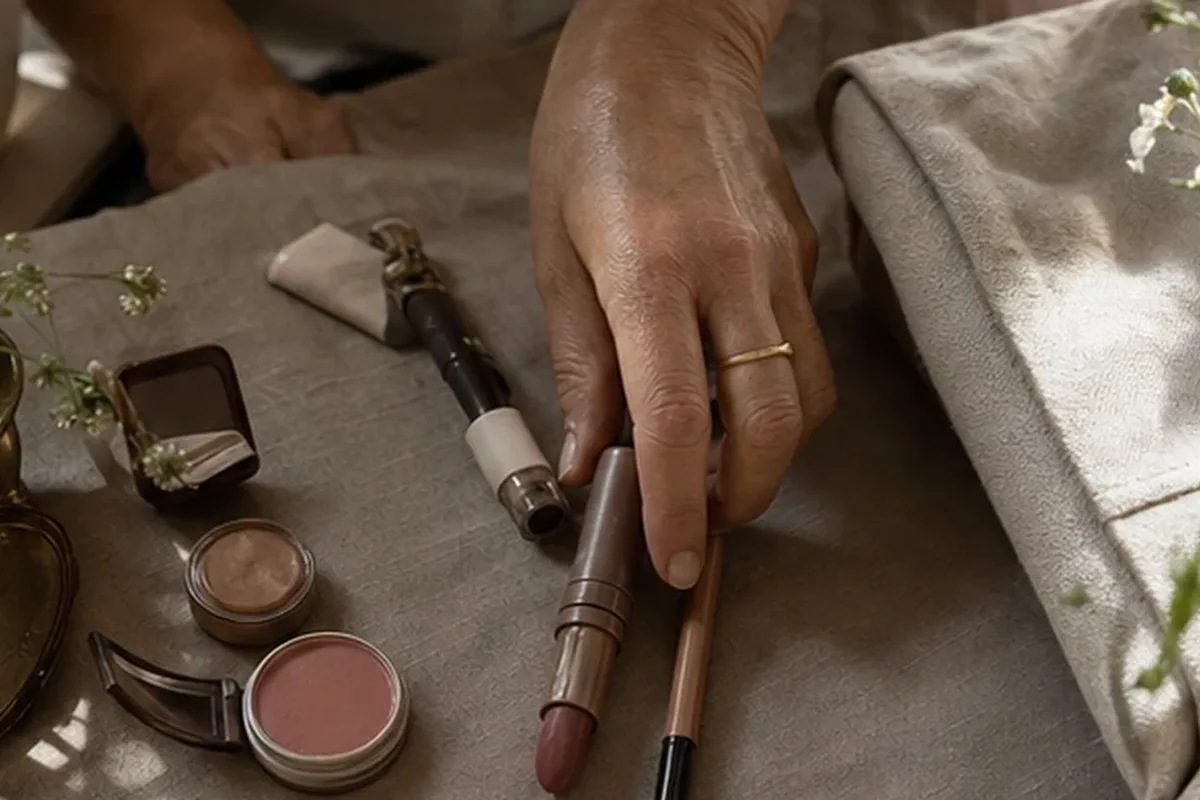 Redaktioneller Beauty-Moment zur Ausgangslage bei Lippenstift für trockene Haut