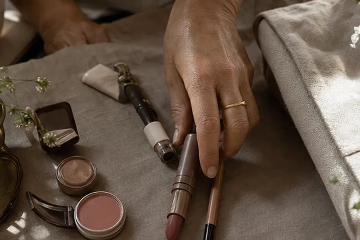 Redaktioneller Beauty-Moment zur Ausgangslage bei Puder für trockene Haut