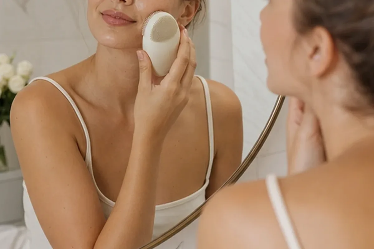 Authentischer Wohlfühlmoment passend zum Beauty-Thema Salicylsäure