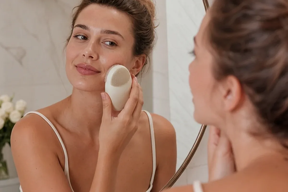 Hochwertige Beauty-Inszenierung zu Auswahlkriterien für LED-Gesichtsmaske mit Premium-Anspruch