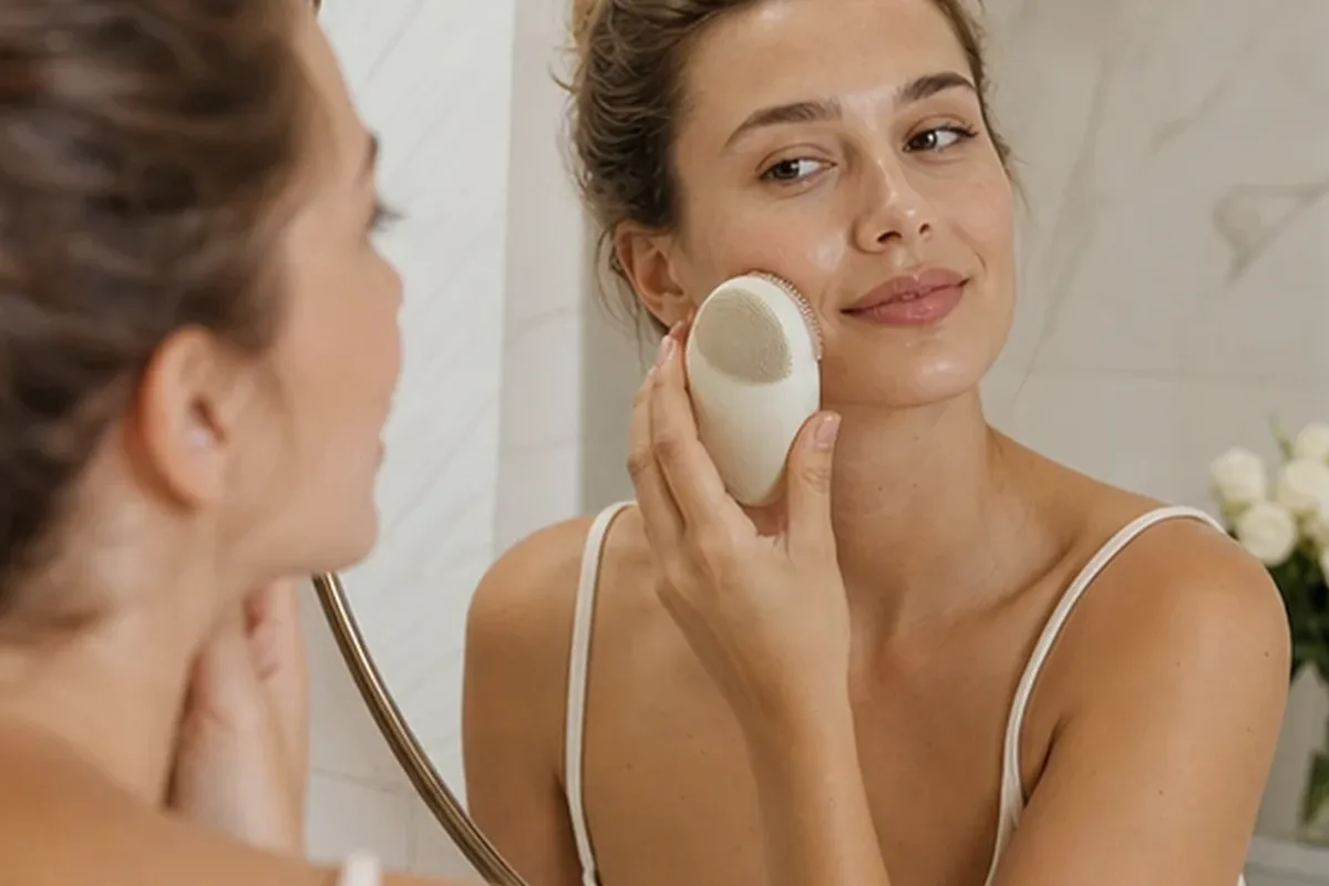 Redaktioneller Beauty-Moment zur Ausgangslage bei Glätteisen für lockiges Haar