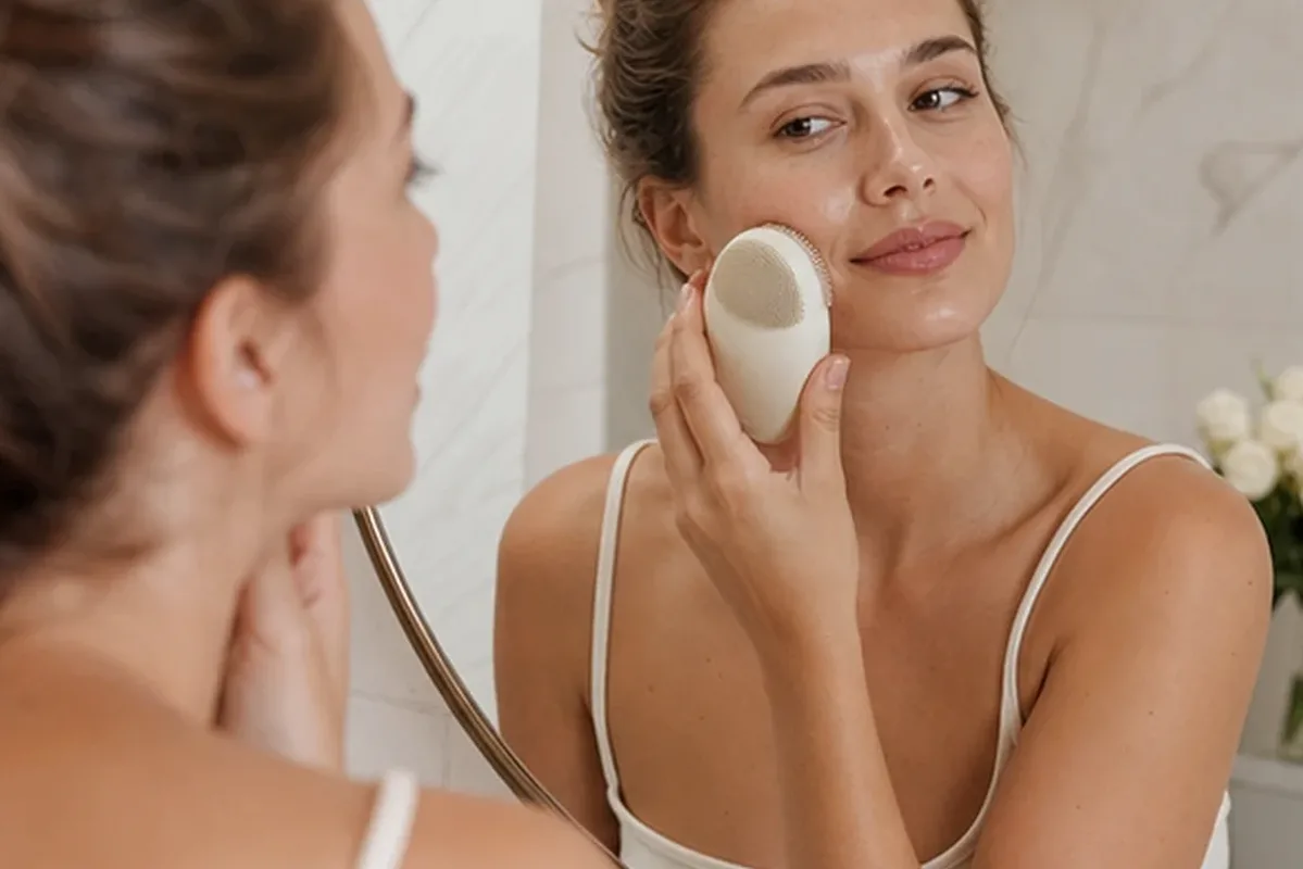Redaktionelle Detailaufnahme zur Orientierung bei Munddusche bei wenig Zeit
