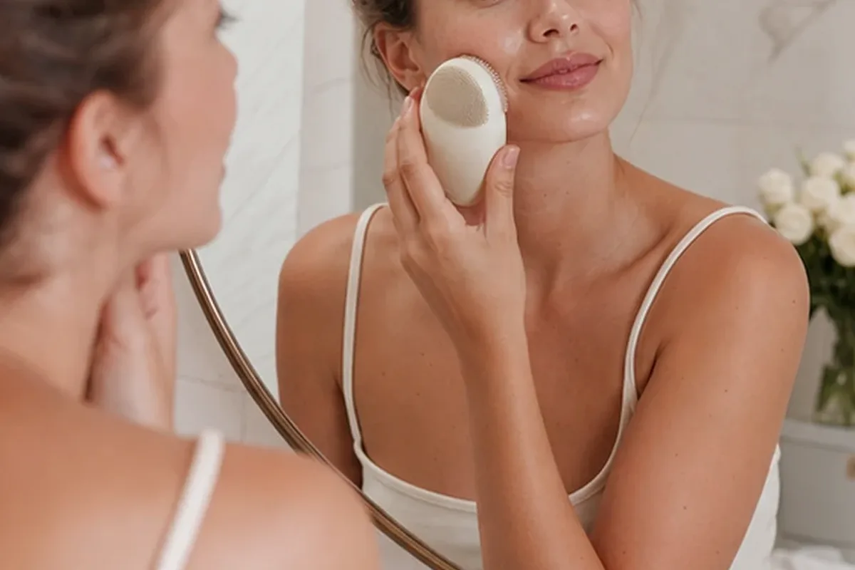 Hochwertige Beauty-Inszenierung zu Auswahlkriterien für Warmluftbürste für feines Haar