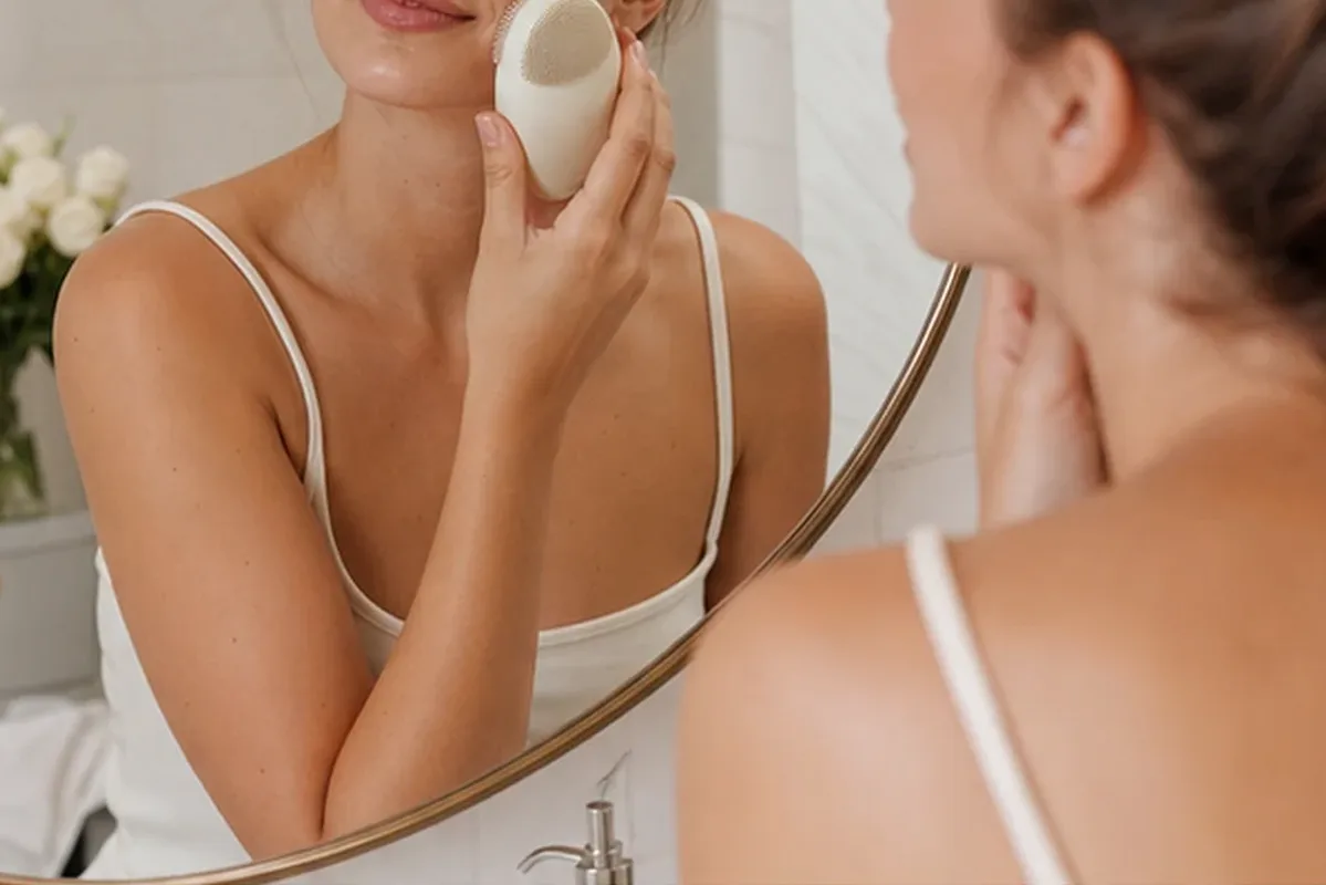 Authentische Beauty-Routine passend zum Thema Ionen-Haartrockner bei wenig Zeit