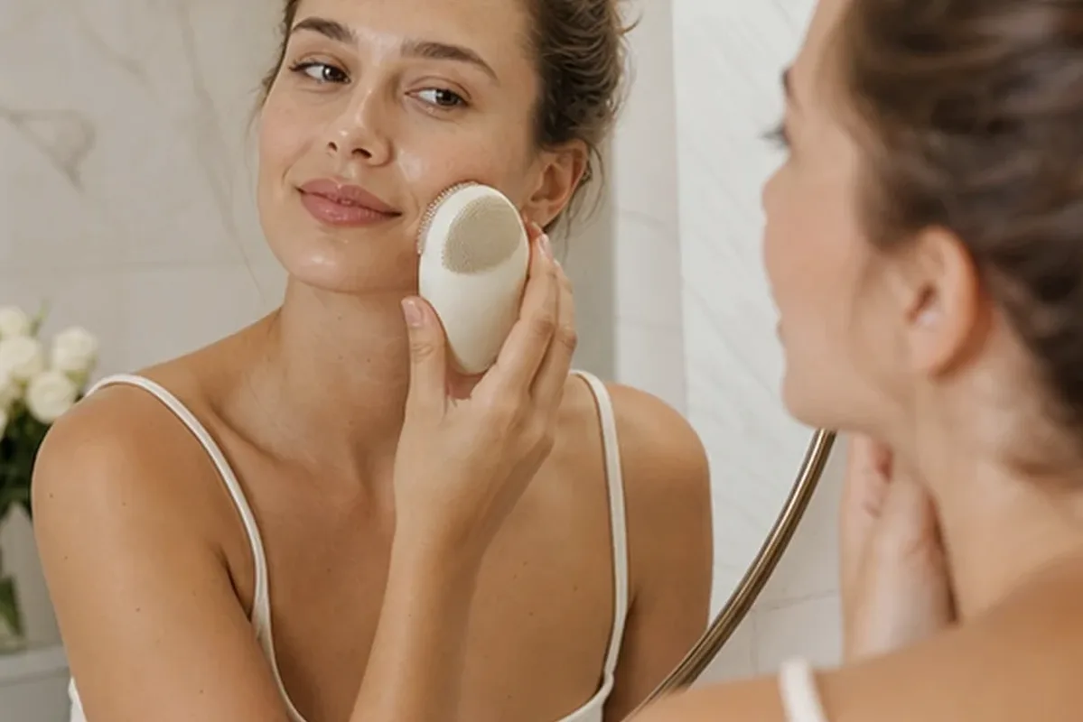 Authentische Beauty-Routine passend zum Thema Gesichtswasser für fettige Haut