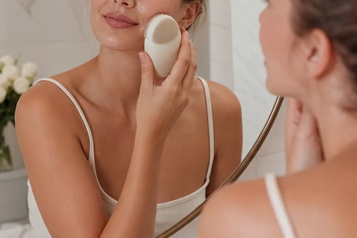 Authentische Beauty-Routine passend zum Thema Feuchtigkeitsserum bei Rötungen