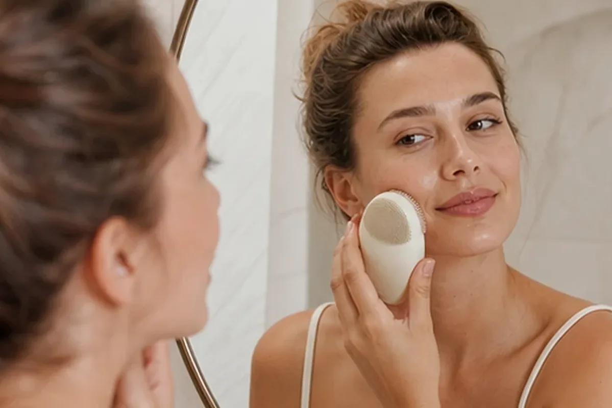 Authentischer Wohlfühlmoment passend zum Beauty-Thema Munddusche für Anfänger