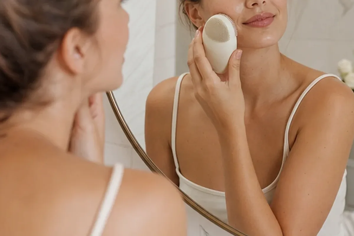 Redaktioneller Beauty-Moment zur Ausgangslage bei Gesichtsmaske für trockene Haut