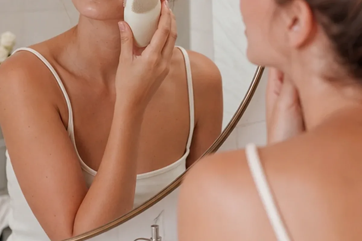 Authentische Beauty-Routine passend zum Thema Munddusche bei kleinem Budget