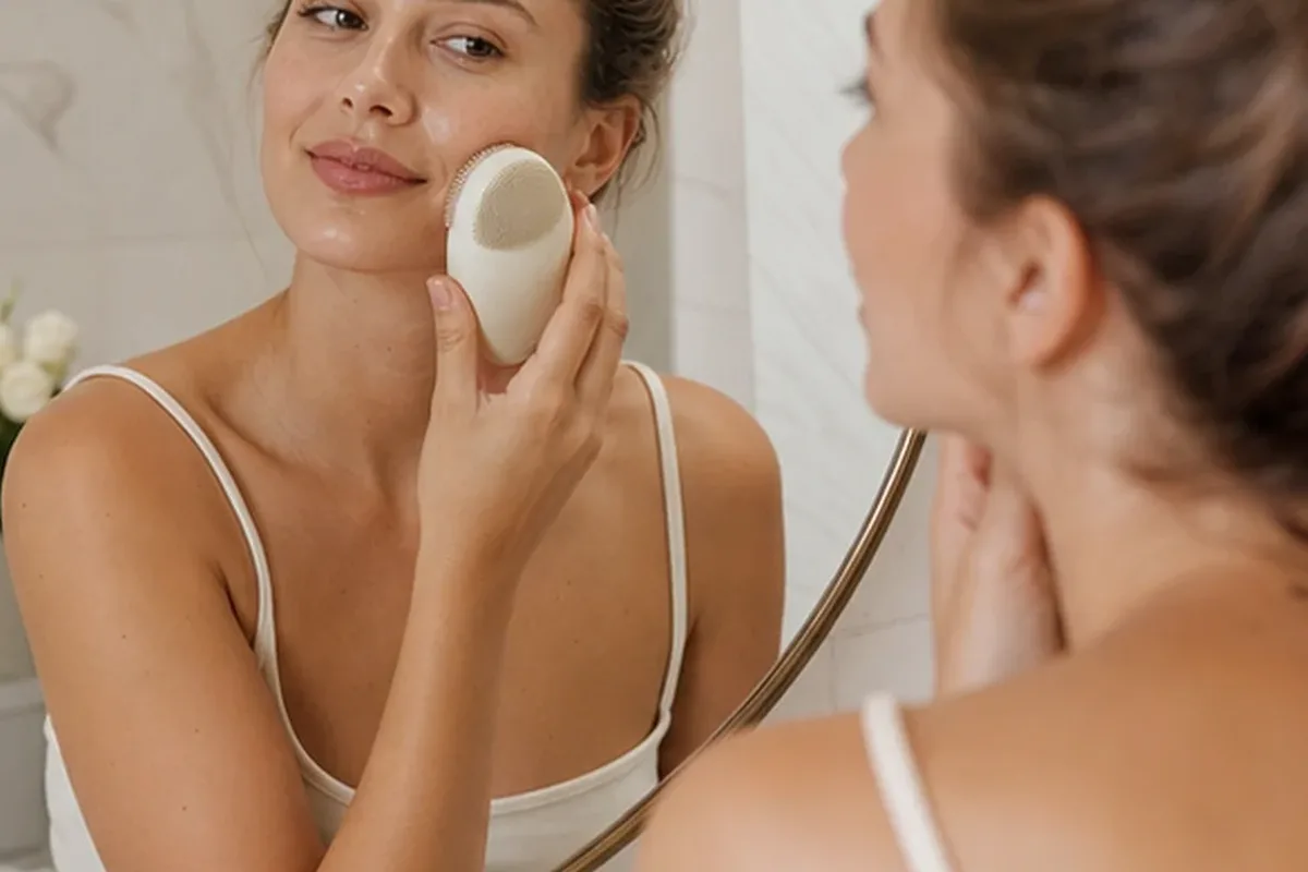 Emotionaler und authentischer Anwendungsmoment rund um Chemisches Peeling für Mischhaut