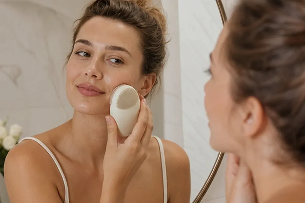 Authentischer Wohlfühlmoment passend zum Beauty-Thema Lockenstab für Reisen