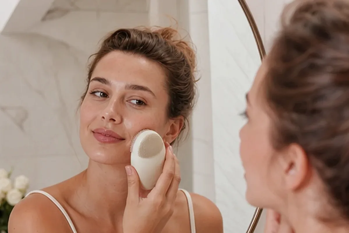 Hochwertige Beauty-Inszenierung zu Auswahlkriterien für Augenpflege bei ersten Fältchen