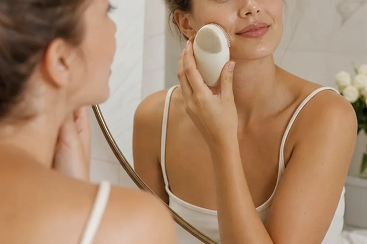 Hochwertige Beauty-Inszenierung zu Auswahlkriterien für Gesichtswasser für fettige Haut