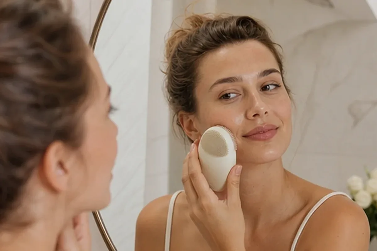 Hochwertige Beauty-Inszenierung zu Auswahlkriterien für Sonnenschutz für trockene Haut