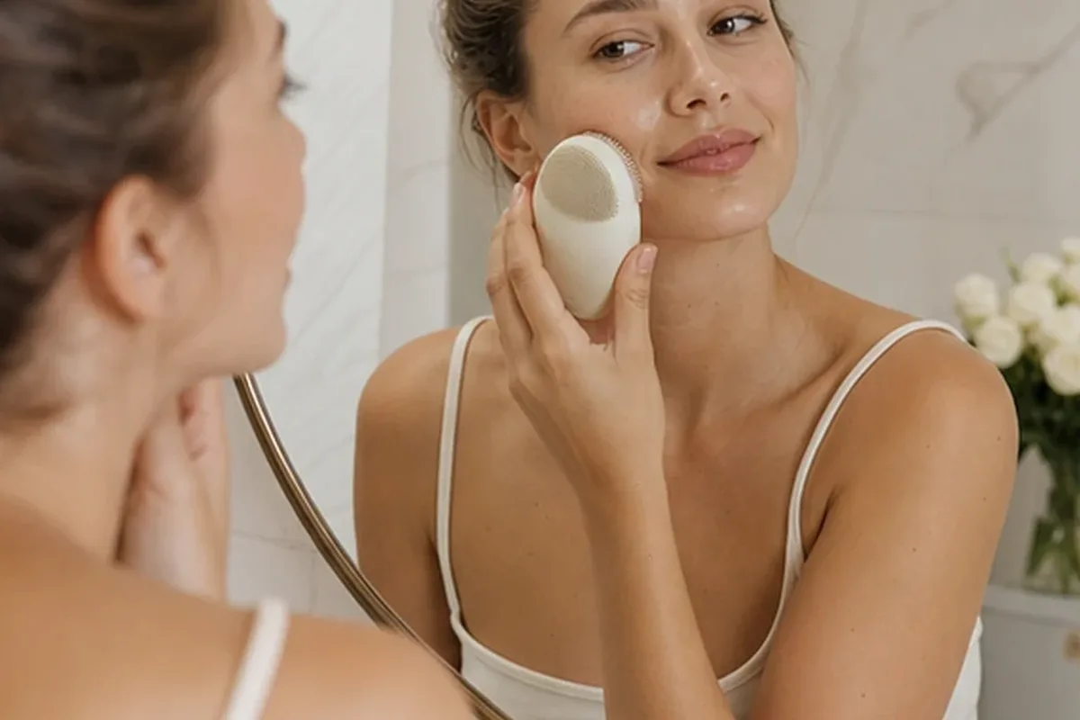 Authentischer Wohlfühlmoment passend zum Beauty-Thema Seren