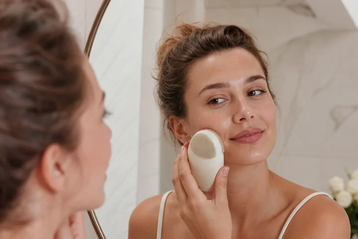 Authentische Beauty-Routine passend zum Thema Hautbarriere-Pflege für trockene Haut