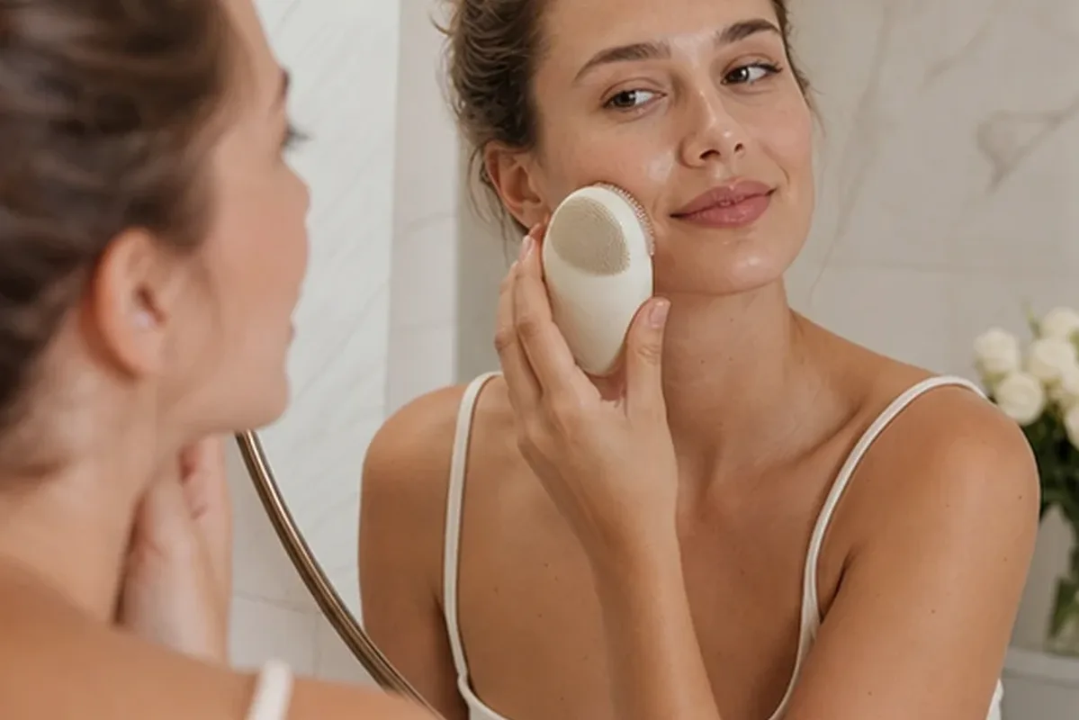 Authentische Beauty-Routine passend zum Thema Augenpflege bei Rötungen