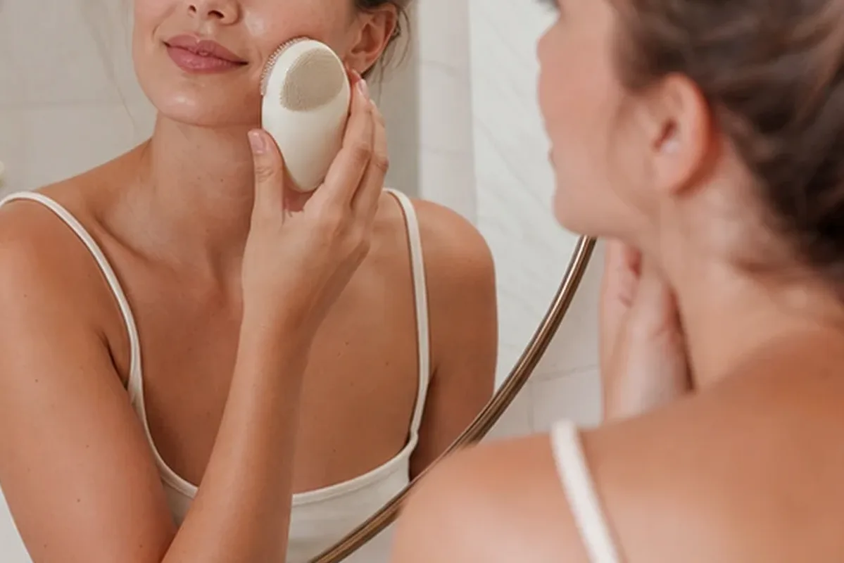 Authentische Beauty-Routine passend zum Thema Gesichtsmaske bei Rötungen