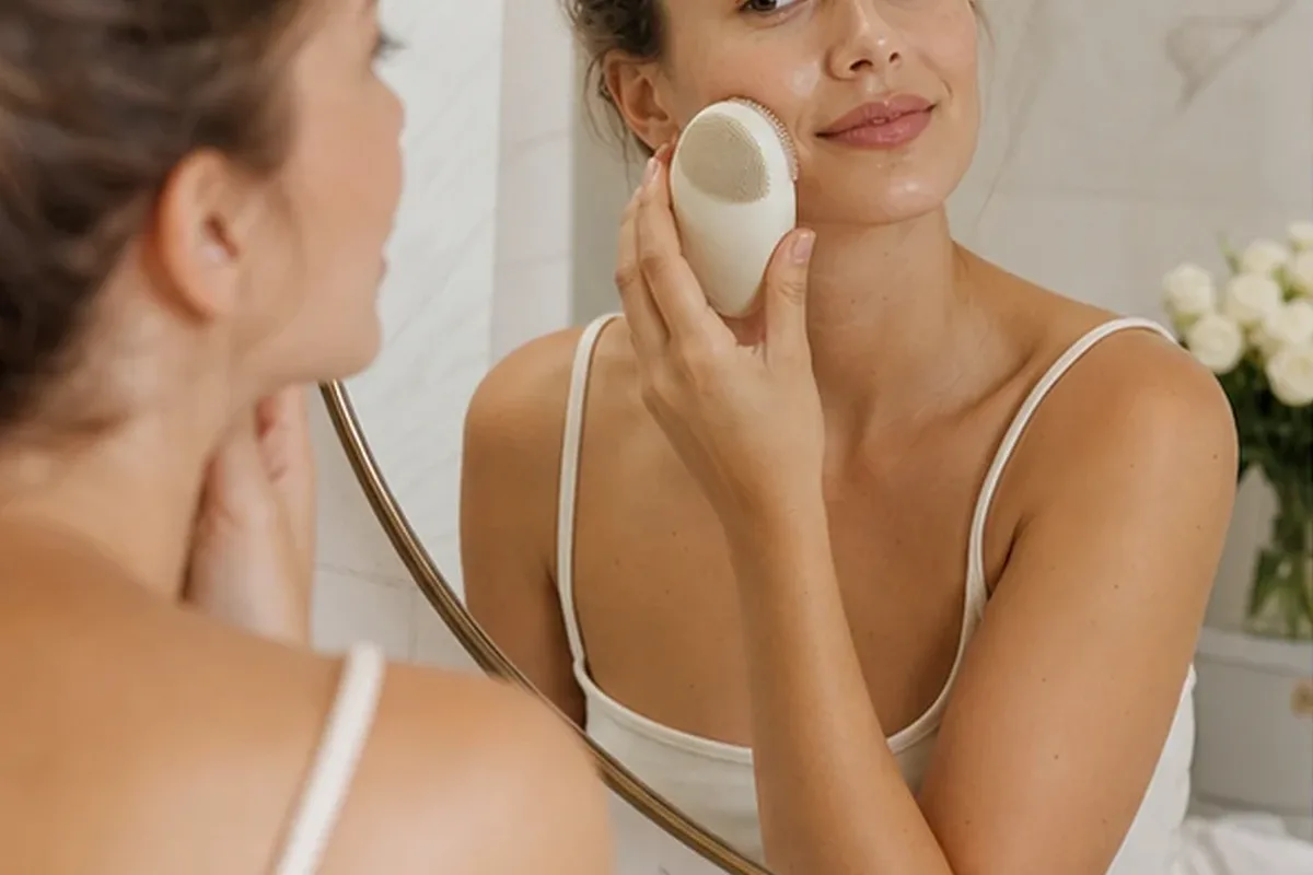 Emotionaler und authentischer Anwendungsmoment rund um Chemisches Peeling bei Pigmentflecken