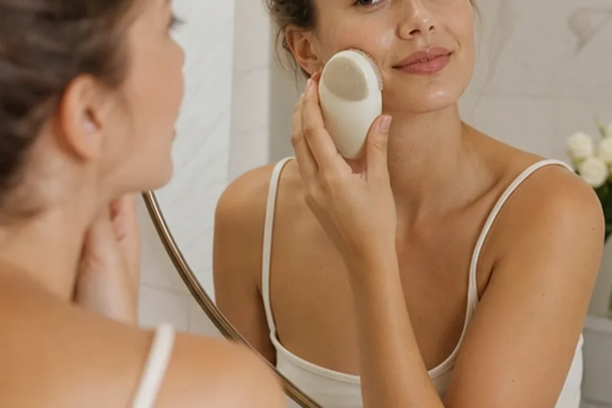 Authentische Beauty-Routine passend zum Thema Chemisches Peeling bei Pigmentflecken