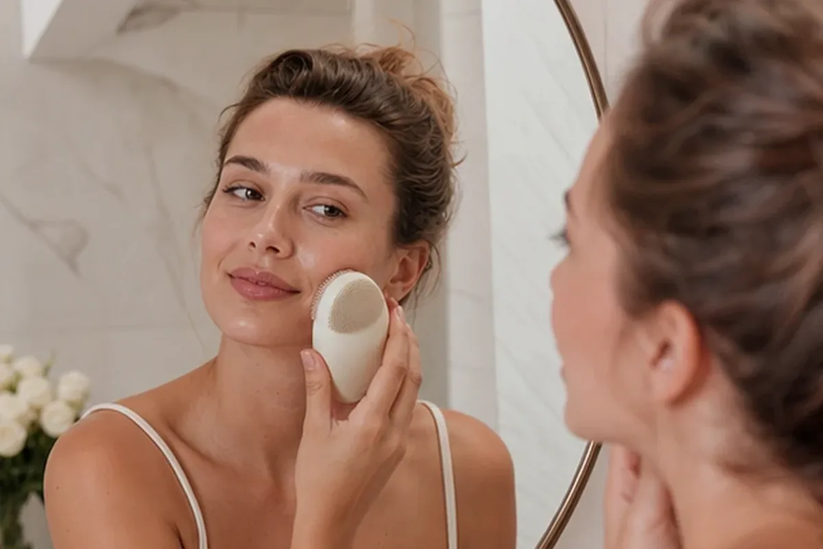 Redaktioneller Beauty-Moment zur Ausgangslage bei Gesichtsreinigung für fettige Haut