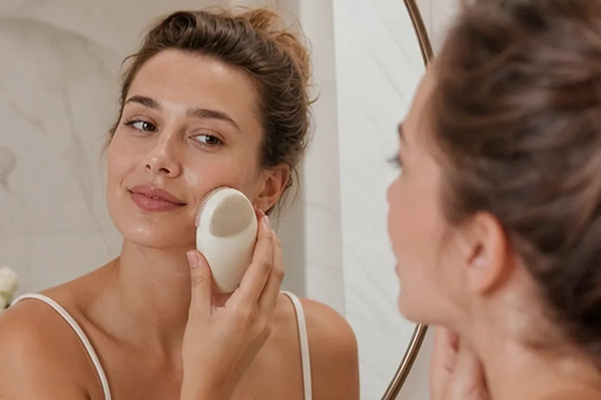 Authentische Beauty-Routine passend zum Thema Mizellenwasser für empfindliche Haut