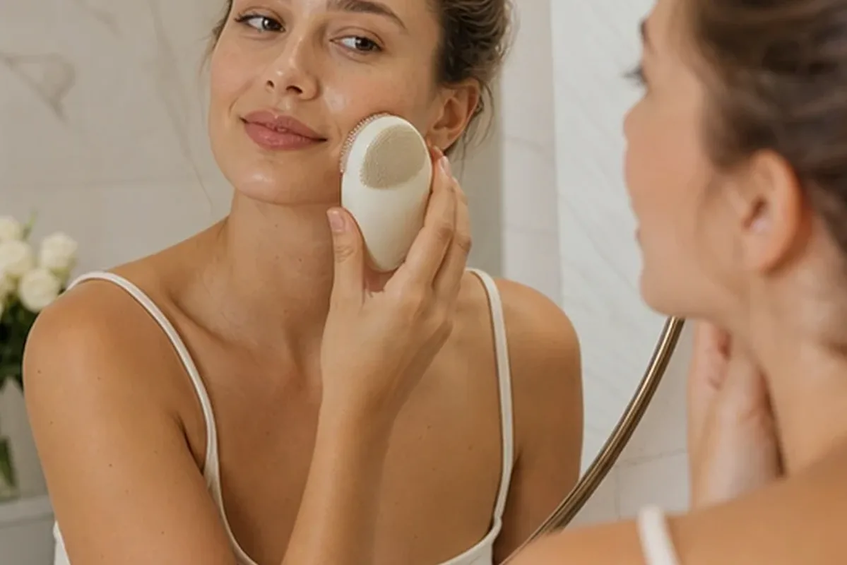 Authentische Beauty-Routine passend zum Thema Kosmetikspiegel mit Premium-Anspruch