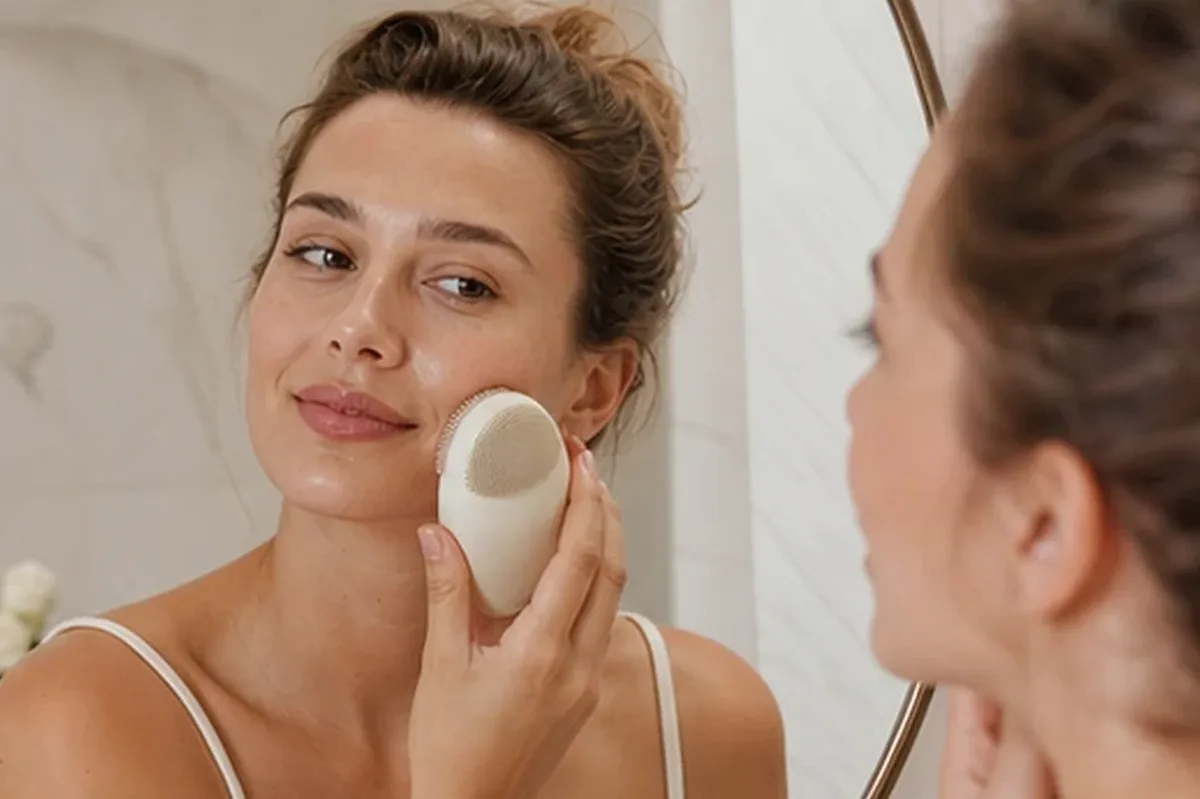 Hochwertige Beauty-Inszenierung zu Auswahlkriterien für Kosmetikspiegel bei wenig Zeit