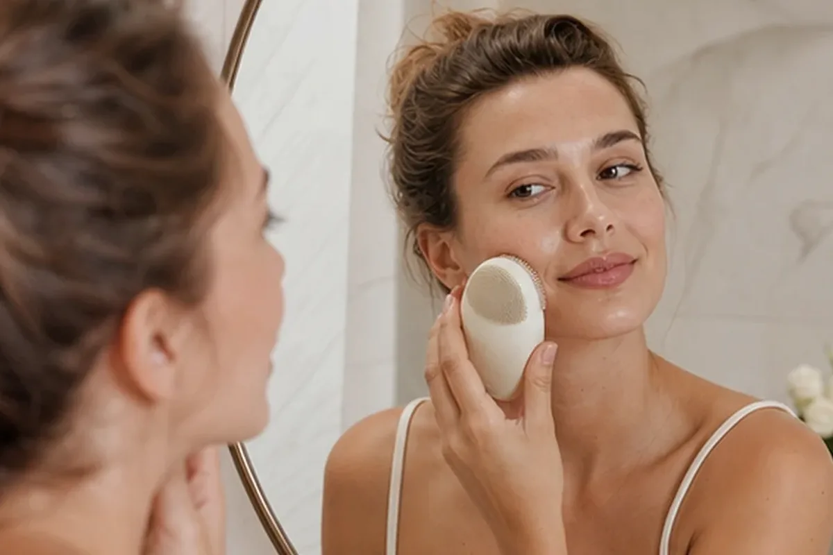 Authentische Beauty-Routine passend zum Thema Niacinamid-Serum bei Rötungen
