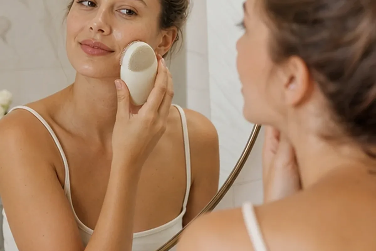 Authentischer Wohlfühlmoment passend zum Beauty-Thema Glätteisen bei kleinem Budget