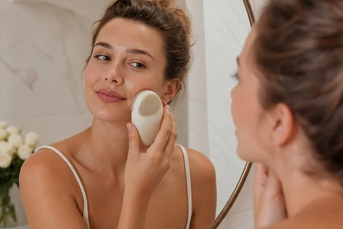 Authentische Beauty-Routine passend zum Thema Augenpflege für trockene Haut