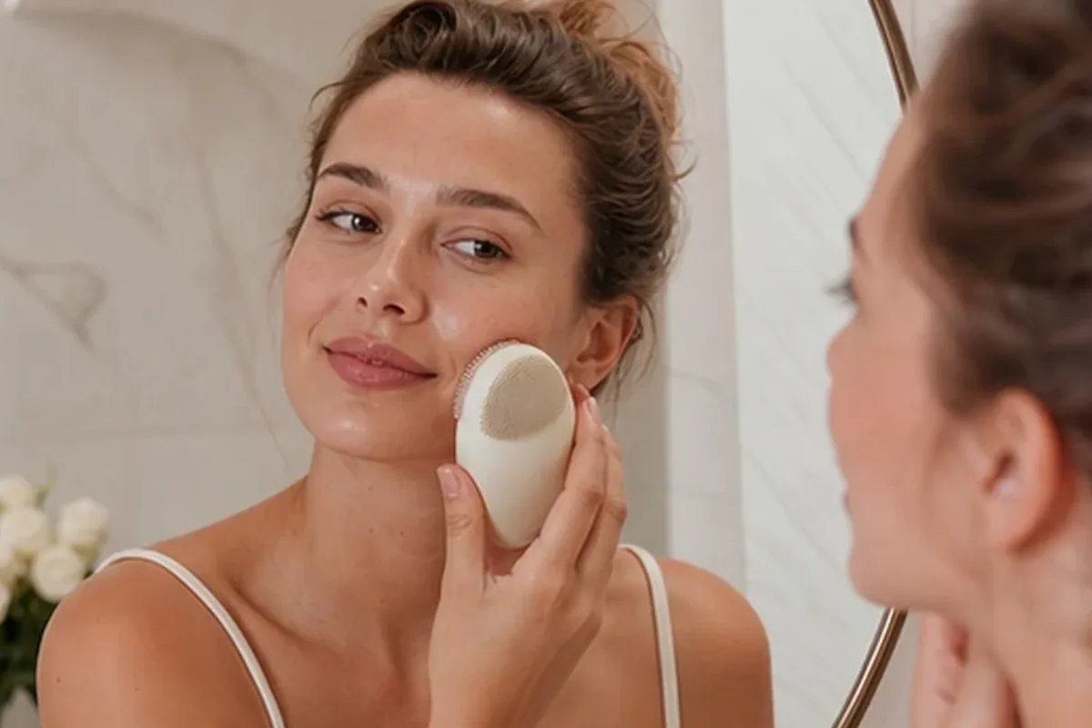 Hochwertige Beauty-Inszenierung zu Auswahlkriterien für Munddusche für empfindliche Haut