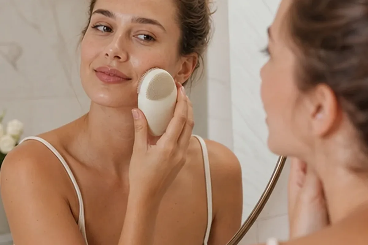 Redaktioneller Beauty-Moment zur Ausgangslage bei Gesichtsreinigung für empfindliche Haut