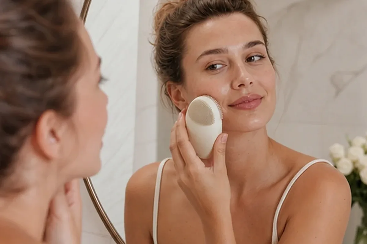 Authentischer Wohlfühlmoment passend zum Beauty-Thema Hyaluronsäure