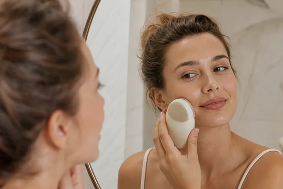 Hochwertige Beauty-Inszenierung zu Auswahlkriterien für Augenpflege für fettige Haut