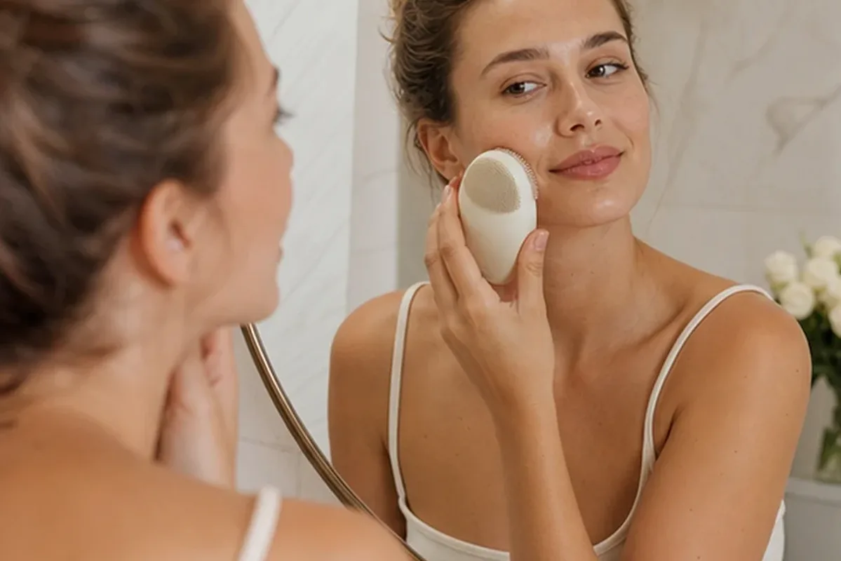Hochwertige Beauty-Inszenierung zu Auswahlkriterien für Augenpflege bei ersten Fältchen