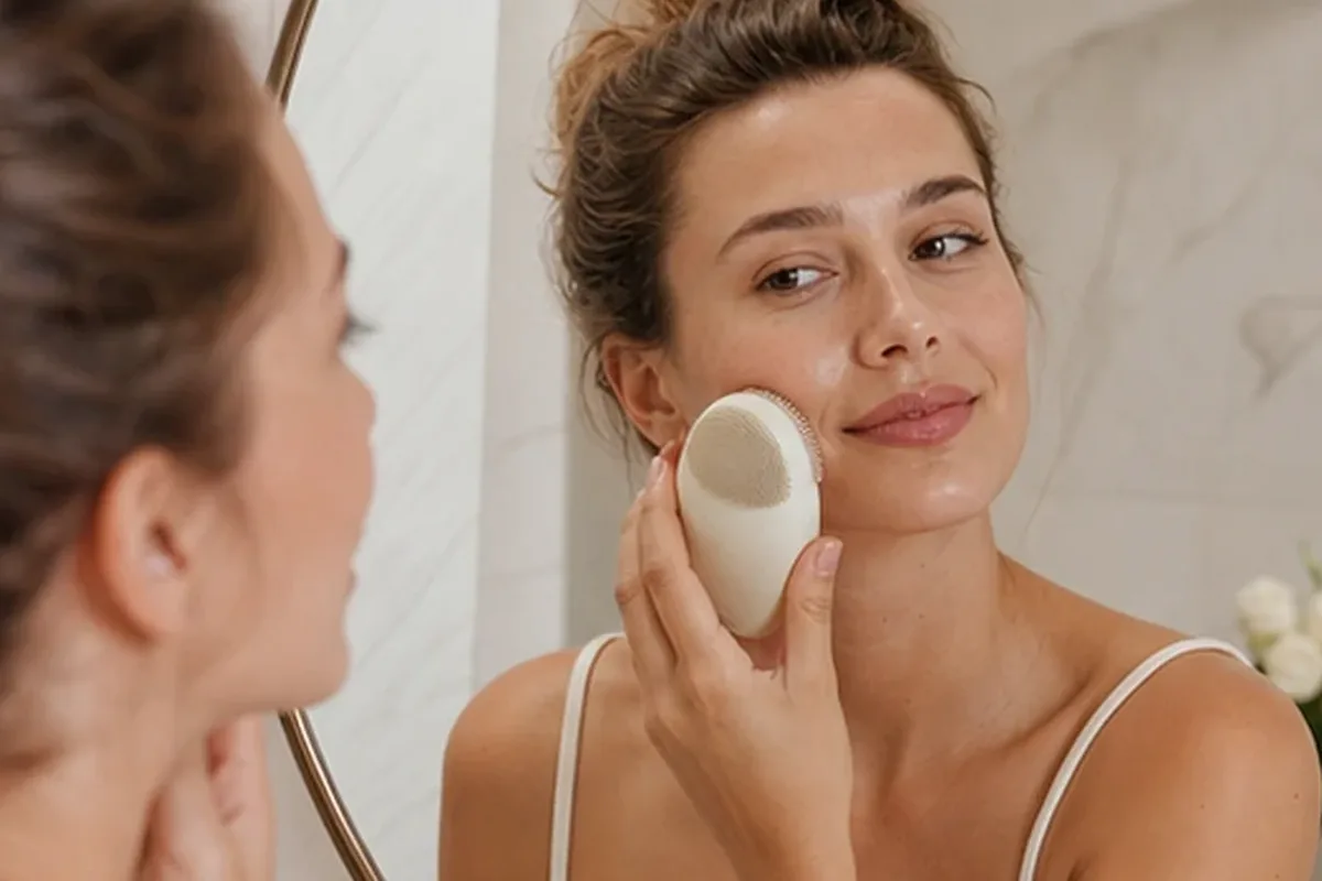 Authentische Beauty-Routine passend zum Thema Porenreiniger bei wenig Zeit